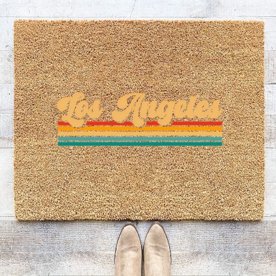Retro Los Angeles Coir Doormats