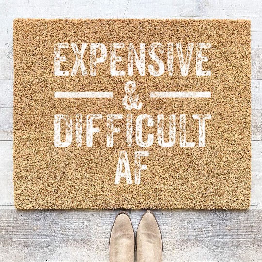 Expensive And Difficult Af Bougie Bougee Vintage Coir Doormats