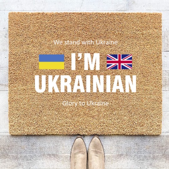 The Great Britain - Ukraine. I am Ukrainian Coir Doormats