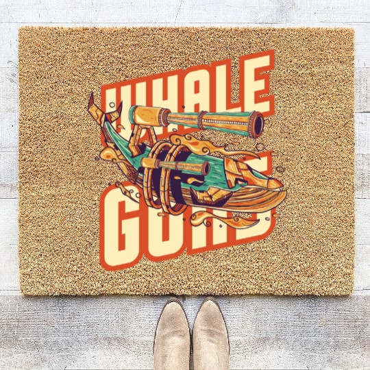 Whale Guns Coir Doormats