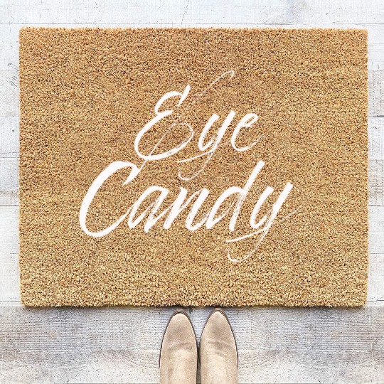 eye candy white Coir Doormats