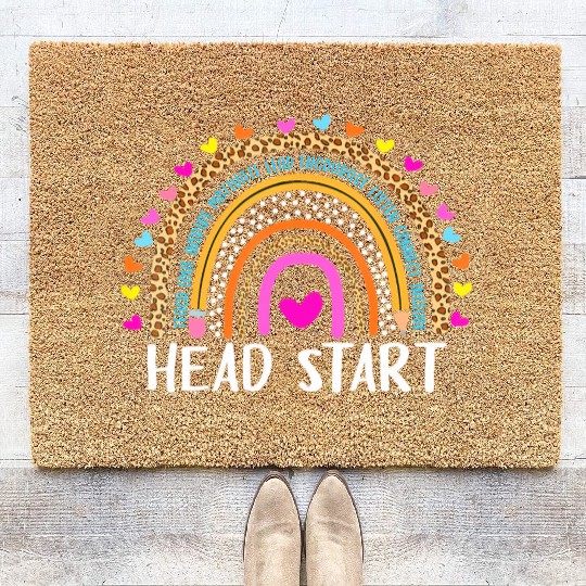 Back to School Head Start Squad Homeschool Coir Doormats