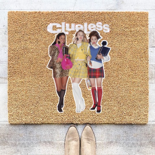 Clueless Bedazzled Logo Coir Doormats