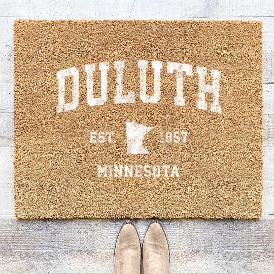 Duluth Minnesota Mn Athletic Sports Coir Doormats