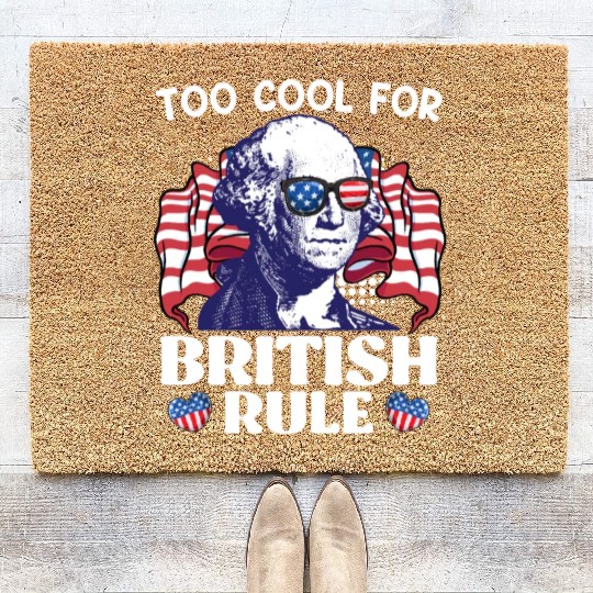 Too cool for British rule George Washington Coir Doormats