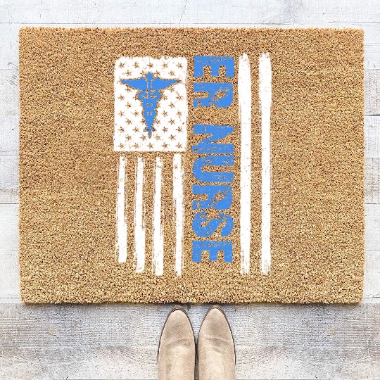 Er Nurse Emergency Room Nurse Coir Doormats