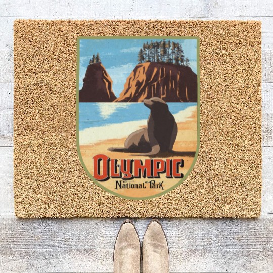 olympic national park Coir Doormats