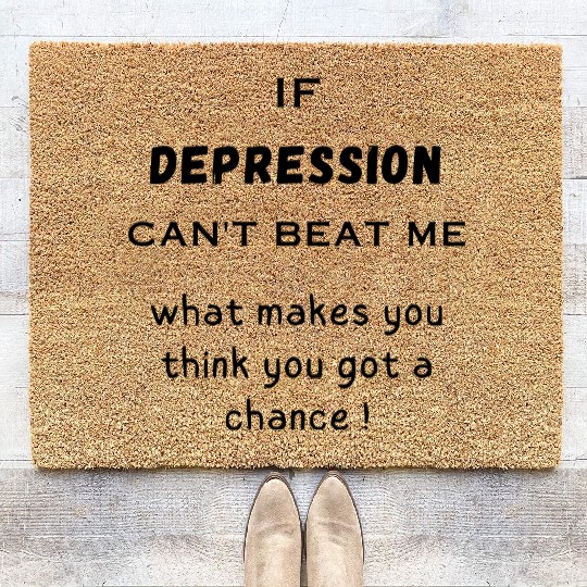 #Depression Coir Doormats