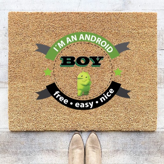 I am an Android boy Coir Doormats