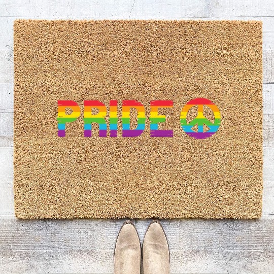 Pride Month - Simbolo de Paz Coir Doormats