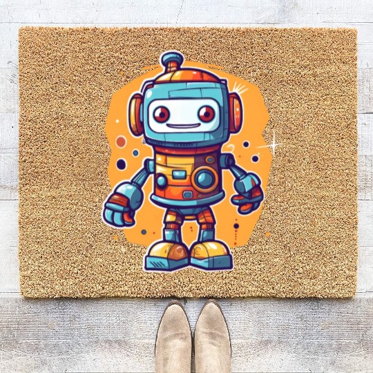 Robot Baby Robotic Future Engineer Technology Coir Doormats