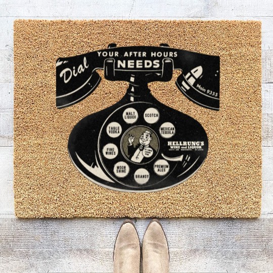 Vintage St. Louis Liquor Store Coir Doormats