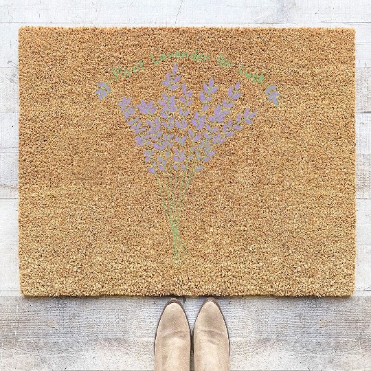 Plant Lavender For Luck Coir Doormats