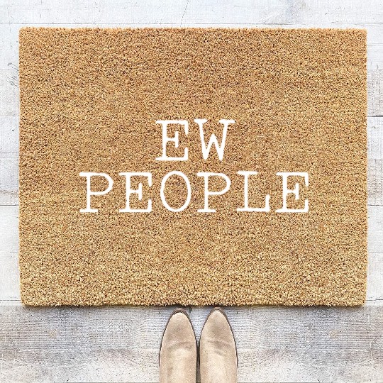 Ew People Introvert Gift Coir Doormats