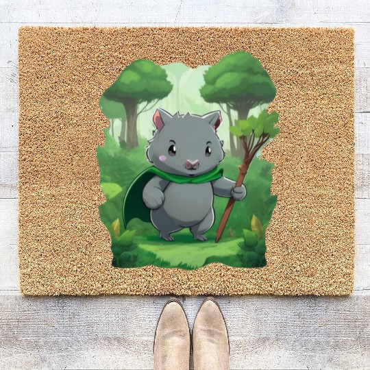 Wombat Hero - Green Cape Wombat Coir Doormats