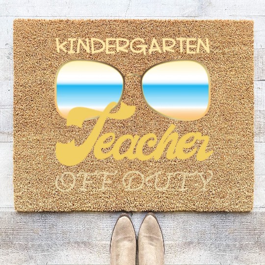 Kindergarten teacher off duty Coir Doormats