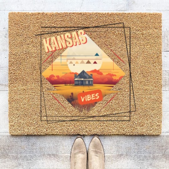Kansas vibes Coir Doormats