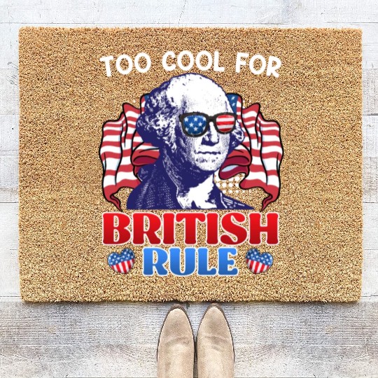 Too cool for British rule George Washington Coir Doormats