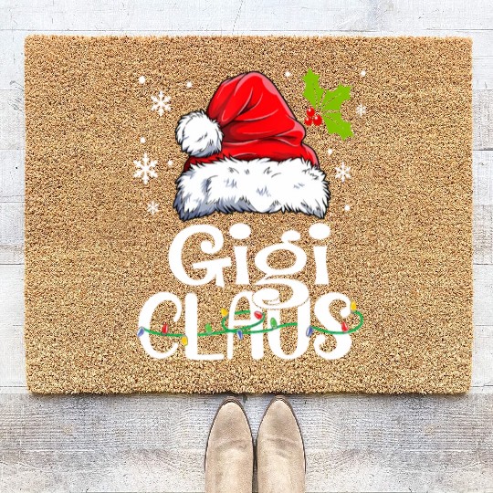 Gigi Claus Family Pj Coir Doormats