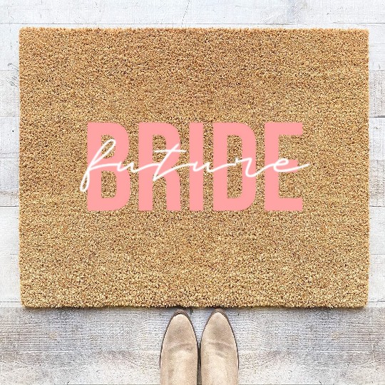 Future Bride Wedding Bachelorette Party Fiancee Coir Doormats