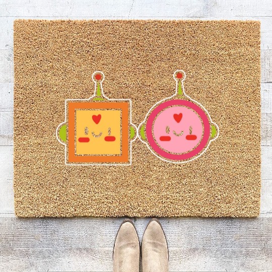 Kawaii Robot Japanese Gift Coir Doormats