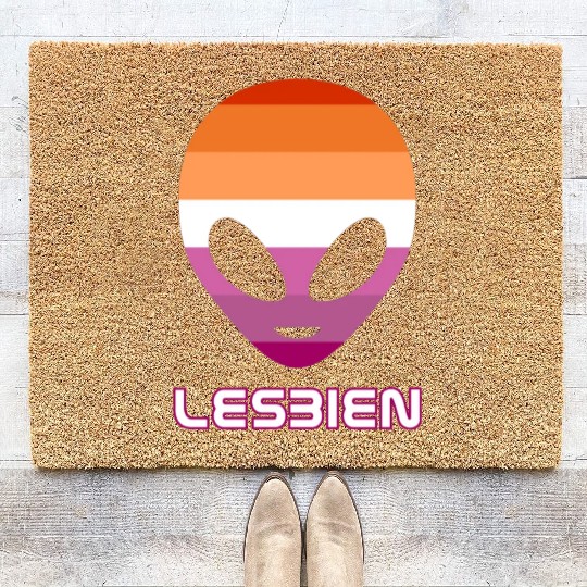 Lesbien aka lesbian alien Coir Doormats