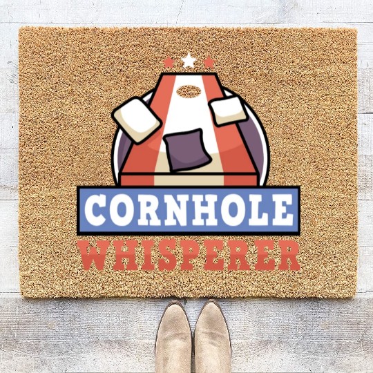 Cornhole Whisperer Bean Bag Lover Coir Doormats