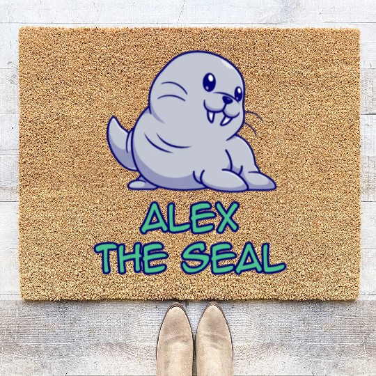 Alex The Seal Coir Doormats