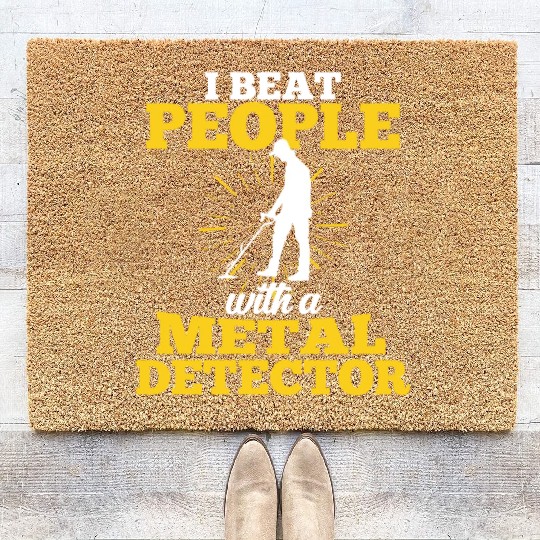 Treasure Hunting Metal Detector Geocaching Coir Doormats