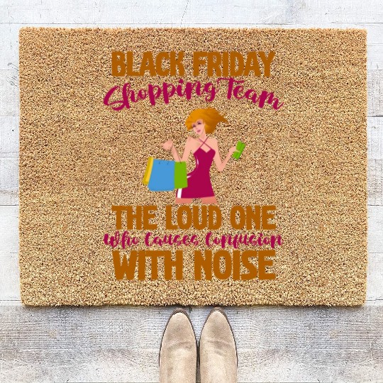 Black Friday Shopping Team 4 Coir Doormats