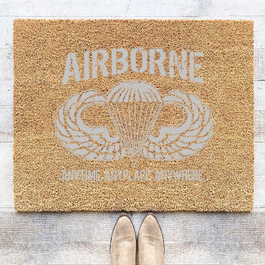 Army Airborne Paratrooper Coir Doormats