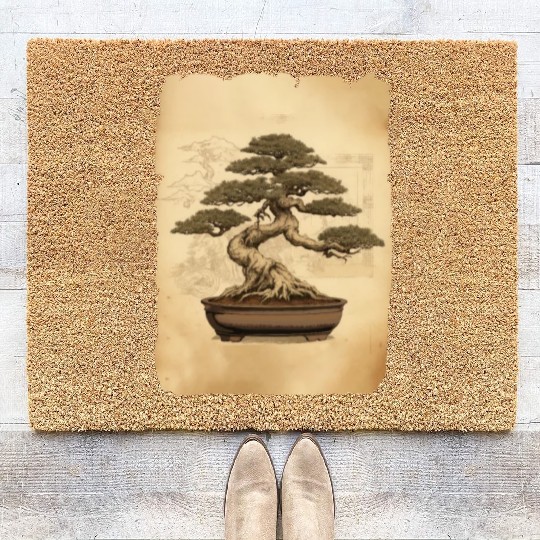 bonsai Japanese Art Coir Doormats