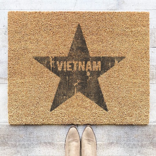 Vietnamese Flag Vietnam Coir Doormats