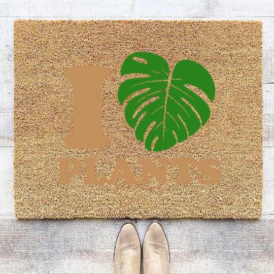 I love plants Coir Doormats