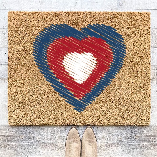 In my heart, America Coir Doormats