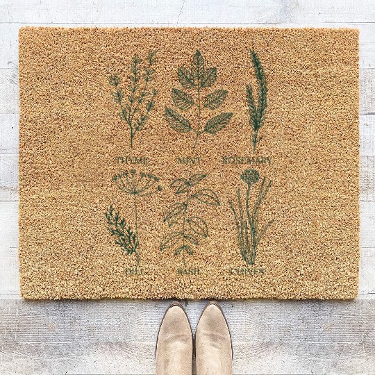 Herb Garden Coir Doormats