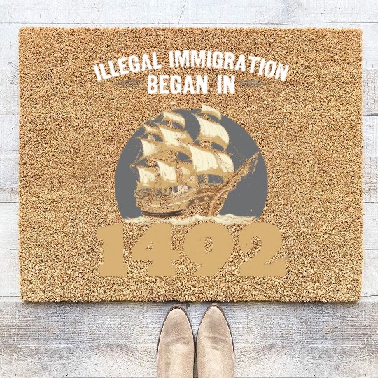 Aboriginal Indians Indigenous Native American Day Coir Doormats