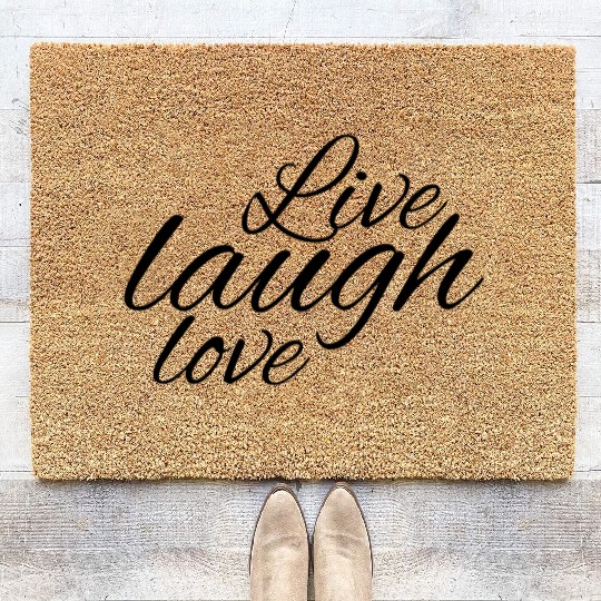 Live laugh love Coir Doormats