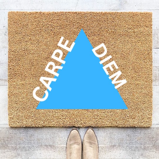 "Carpe Diem Coir Doormats: Seize the Day in Style!"