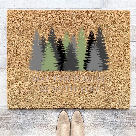 May The Forest Be With You Coir Doormats