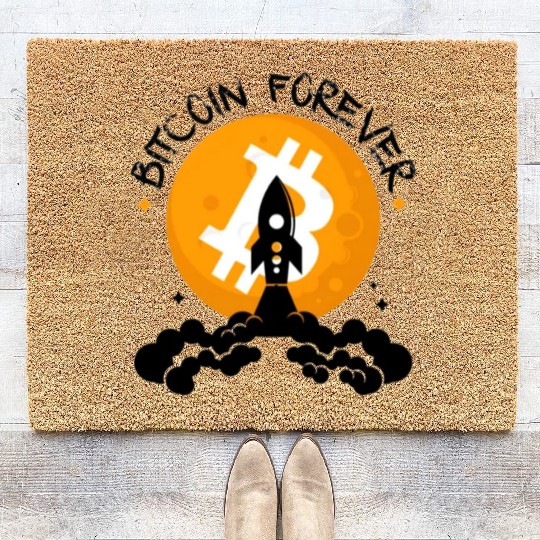 Bitcoin Forever Coir Doormats