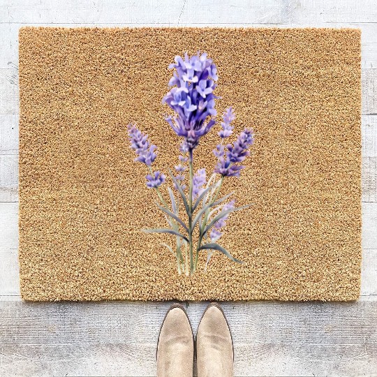 Lavender Flower Coir Doormats