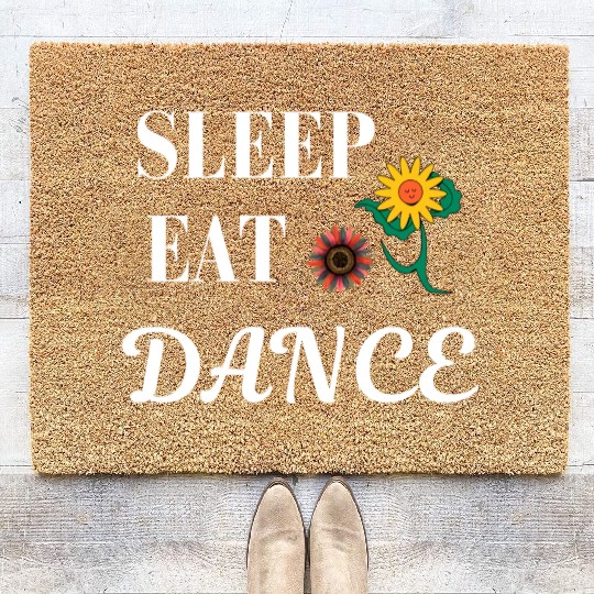 DESIGNSleep eat dance Coir Doormats