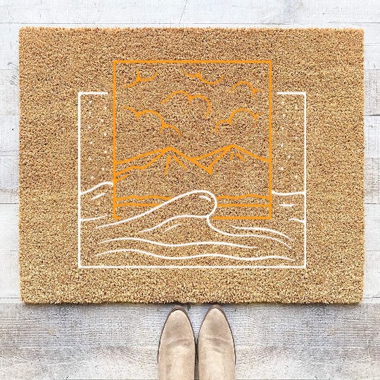 Mountain And Ocean Coir Doormats