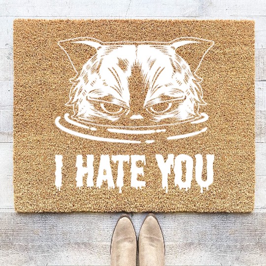 I Hate You Loving Person Gift Coir Doormats
