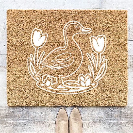 Duck Bird Nature Pond Coir Doormats
