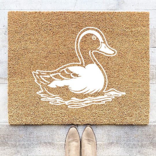 Duck Bird Nature Pond Coir Doormats