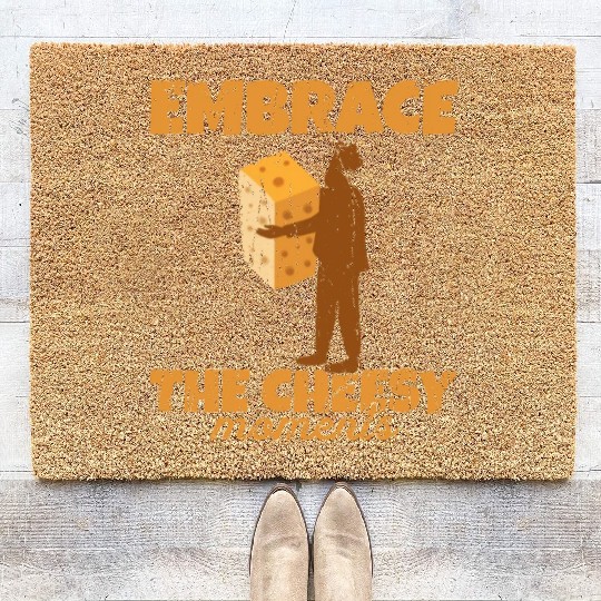 Embrace the cheesy moments - Cheese Coir Doormats
