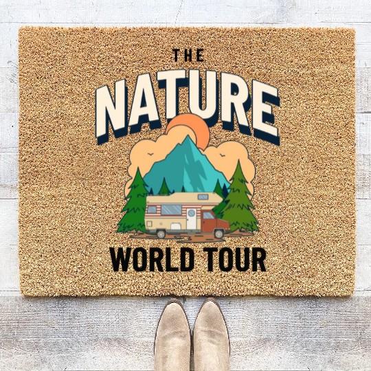 Rv World Tour Nature Is Calling Coir Doormats
