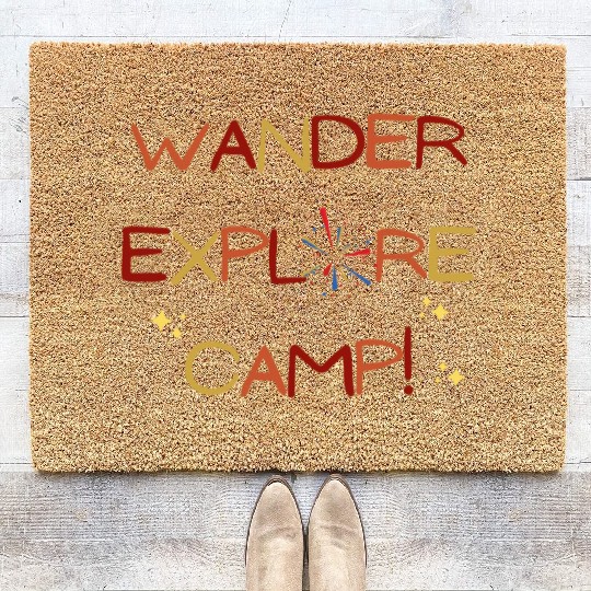 Wander Explore Camp Camping Coir Doormats